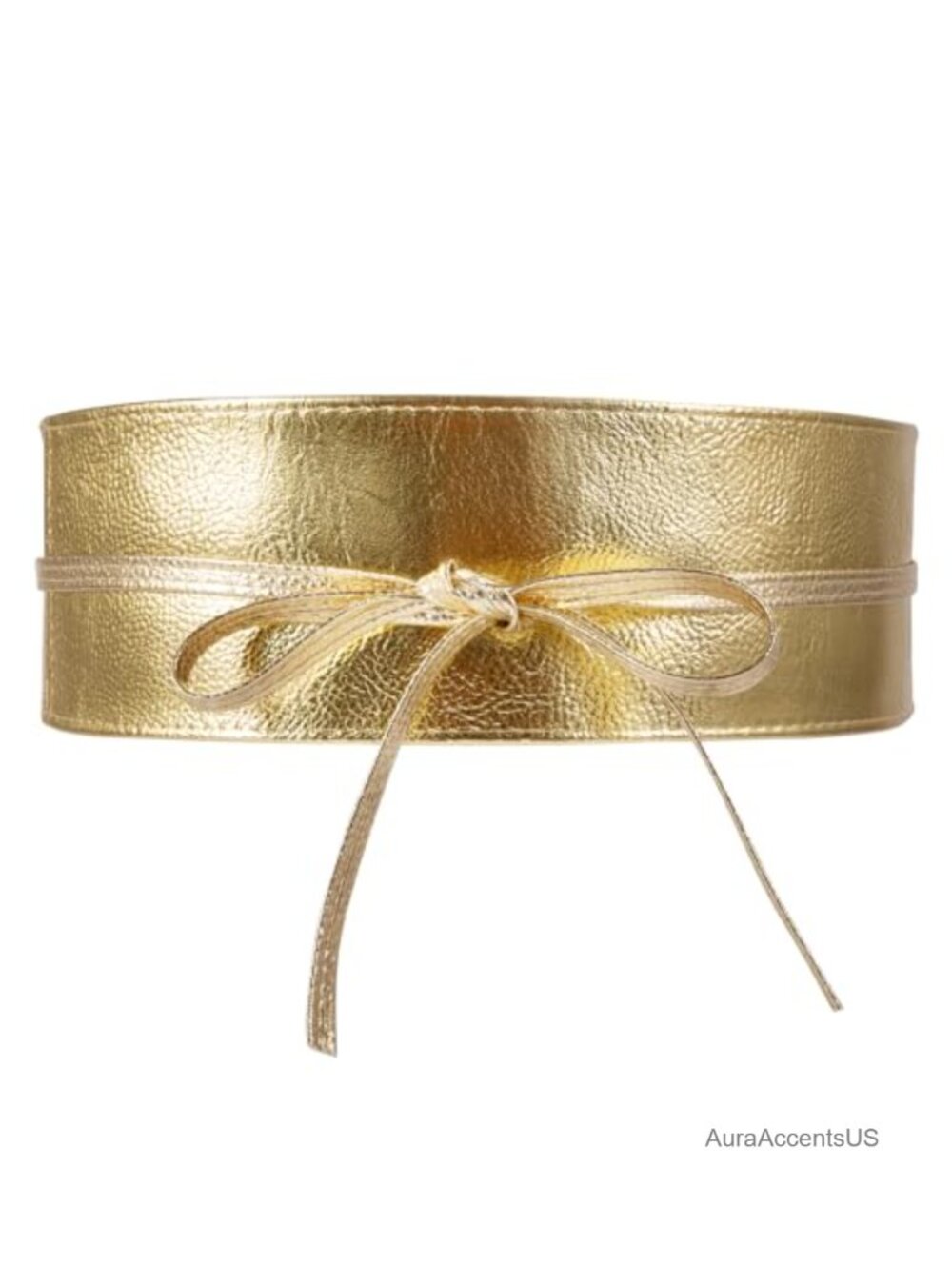 Women's Faux Leather Waist Belt Obi Tie Wrap Around Fashion